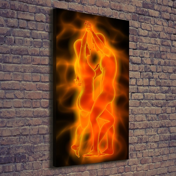 Foto leinwand vertikales Tanzendes Paar