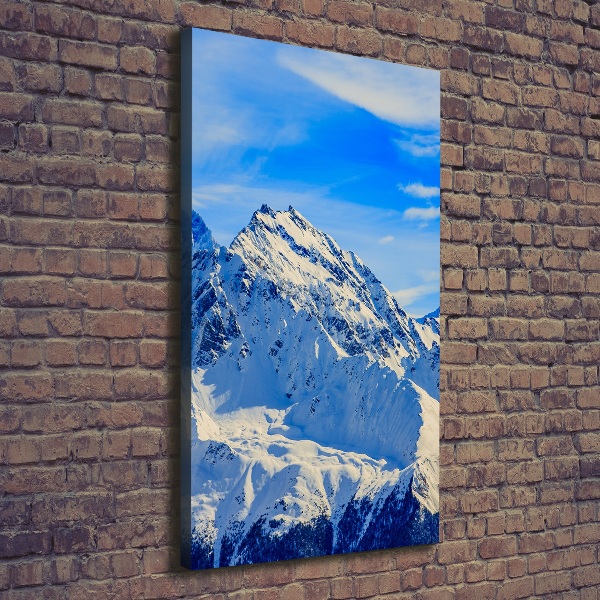 Foto leinwand vertikales Gebirge im Winter