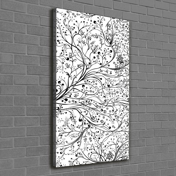 Foto auf leinwand vertikales Zweige