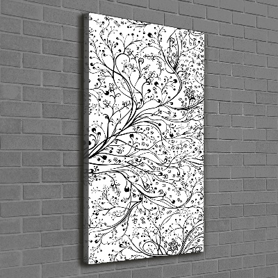 Foto auf leinwand vertikales Zweige