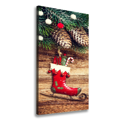 Wandbild vertikales Weihnachtsdekorationen