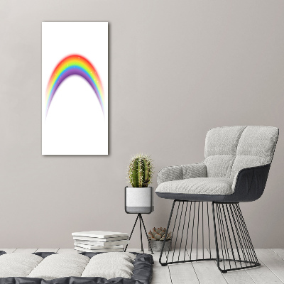 Foto leinwand vertikales Regenbogen