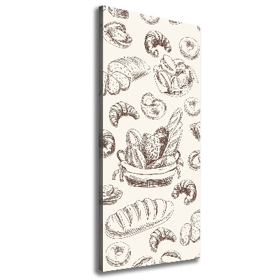 Foto auf leinwand vertikales Brot