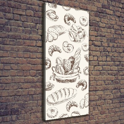 Foto auf leinwand vertikales Brot