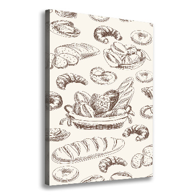 Foto auf leinwand vertikales Brot