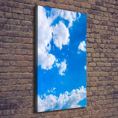 Wandbild vertikales Wolken am Himmel