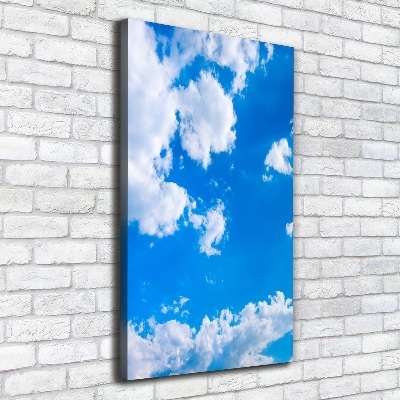 Wandbild vertikales Wolken am Himmel