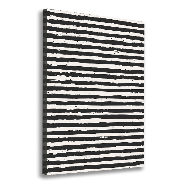Foto auf leinwand vertikales Schwarz-weiße Streifen