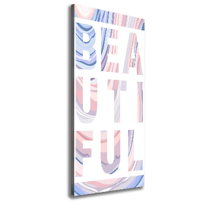 Foto auf leinwand vertikales Schön