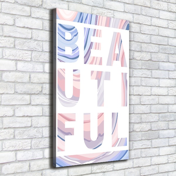 Foto auf leinwand vertikales Schön