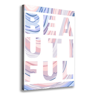 Foto auf leinwand vertikales Schön