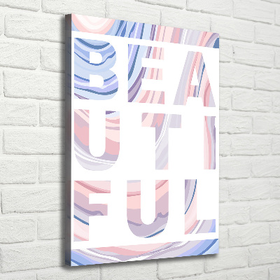 Foto auf leinwand vertikales Schön