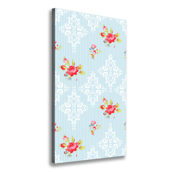 Foto leinwand vertikales Rosen