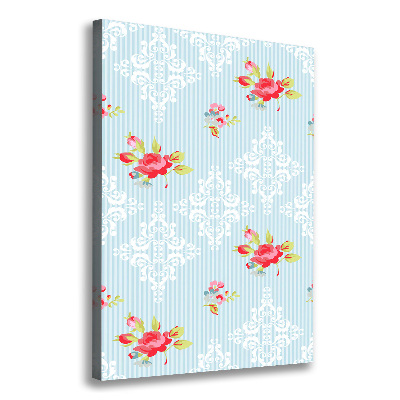 Foto leinwand vertikales Rosen