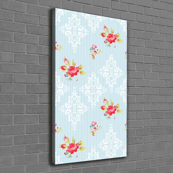 Foto leinwand vertikales Rosen