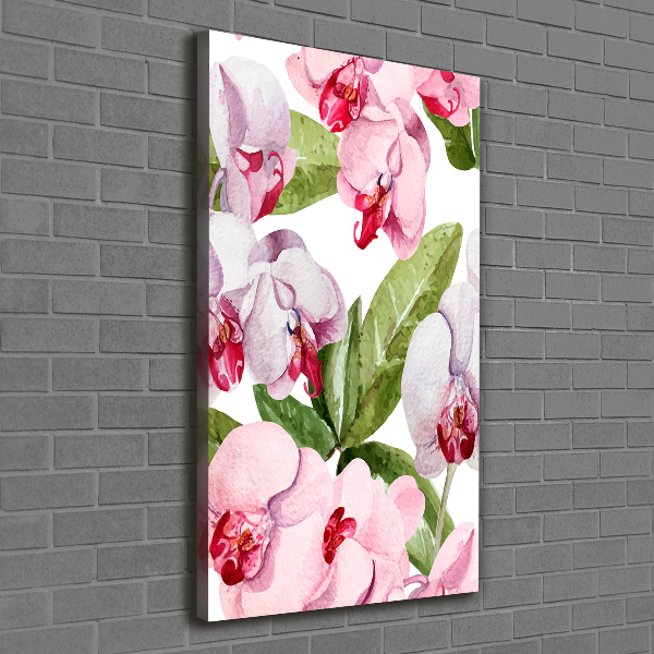 Foto leinwand vertikales Orchidee