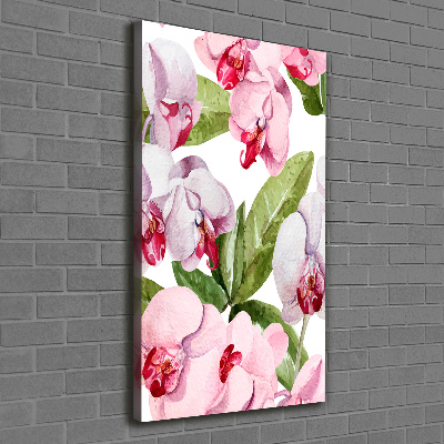 Foto leinwand vertikales Orchidee