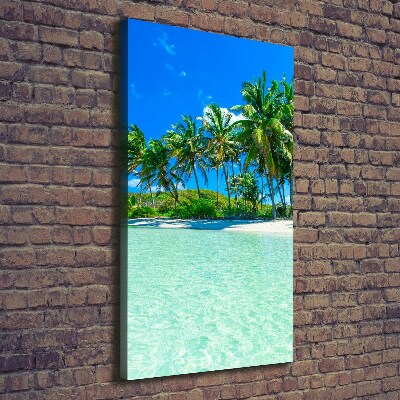 Foto auf leinwand vertikales Tropischer Strand