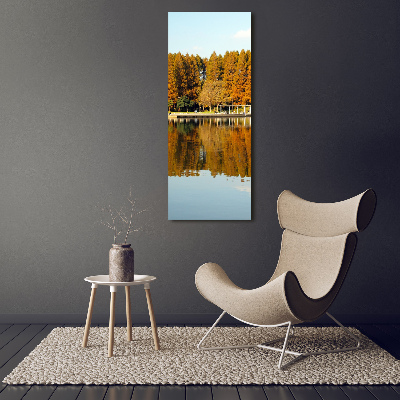 Foto leinwand vertikales Park im Herbst