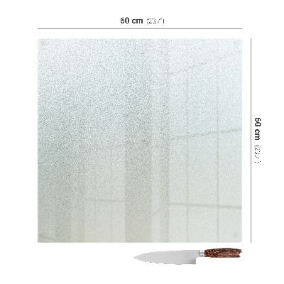 Herdabdeckplatte in quadratischer Form aus halbtransparentem Material