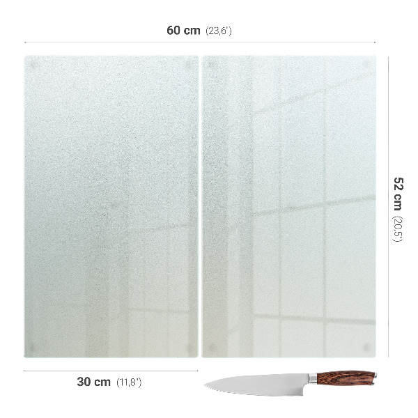 Herdabdeckplatte Doppelt halbtransparent