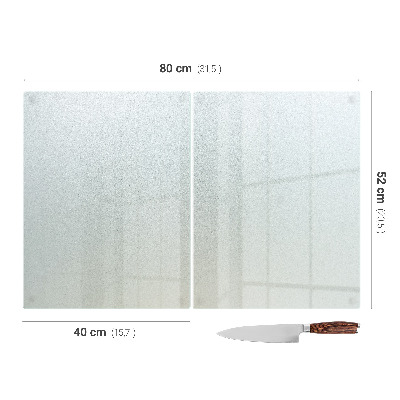 Herdabdeckplatte Doppelt halbtransparent
