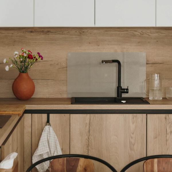 Herdabdeckplatte glas Rechteckige halbtransparente