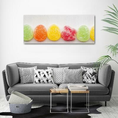 Foto glasbild Bunte Geleebohnen