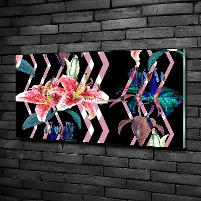 Foto glasbild Tropische Lilie