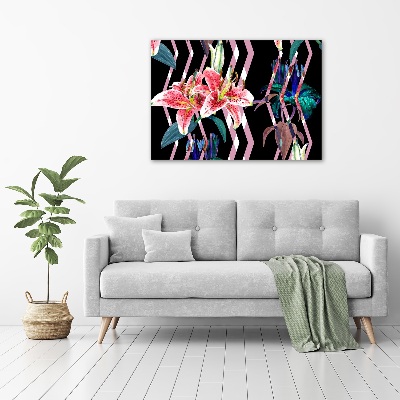 Foto glasbild Tropische Lilie