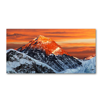 Foto glasbild Everest-Gipfel