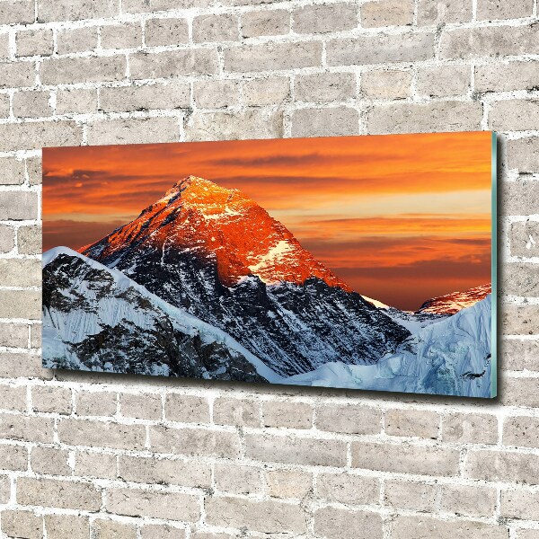 Foto glasbild Everest-Gipfel
