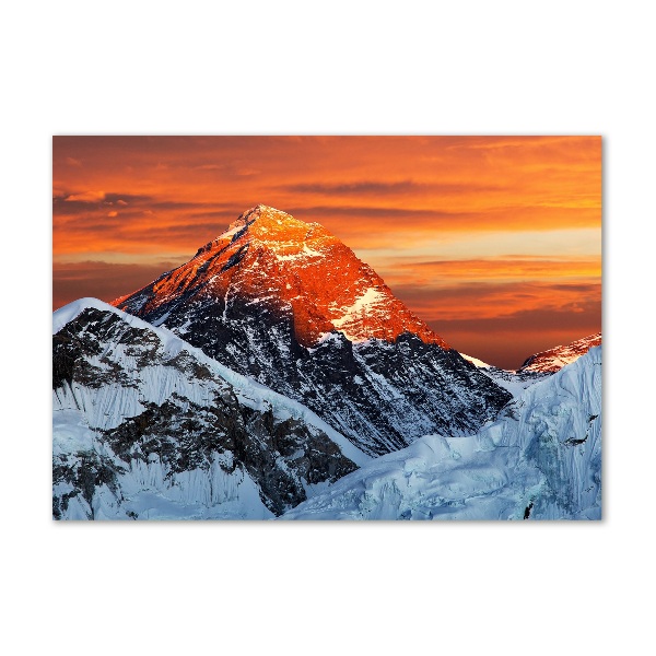Foto glasbild Everest-Gipfel