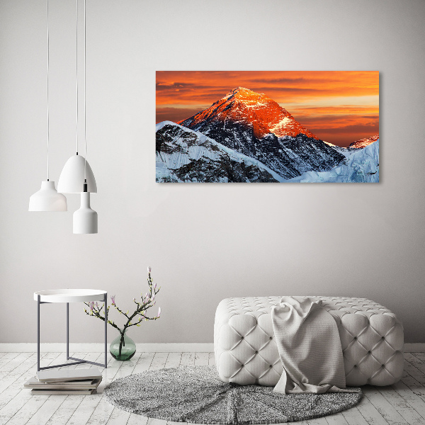 Foto glasbild Everest-Gipfel