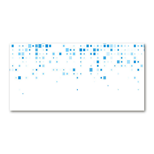 Foto glasbild Blaue Quadrate