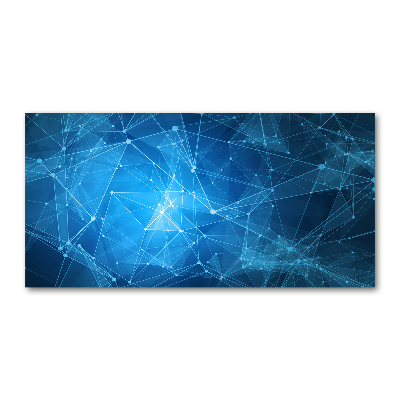 Bild auf glas Blaue Linien