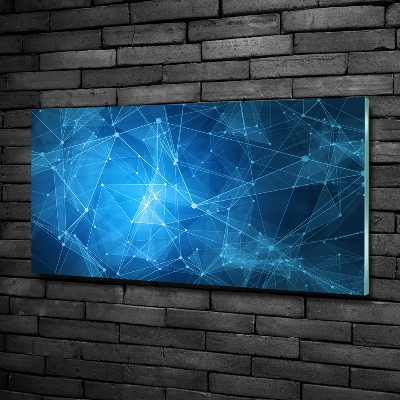 Bild auf glas Blaue Linien