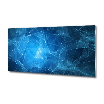 Bild auf glas Blaue Linien