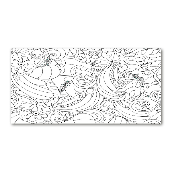 Foto glasbild Ornamente