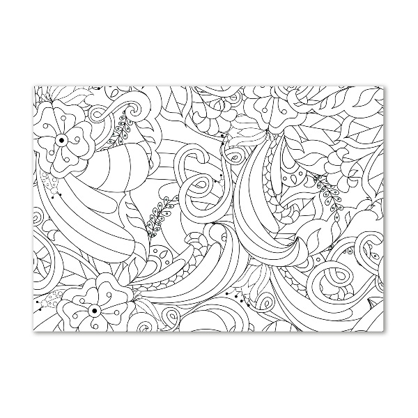 Foto glasbild Ornamente