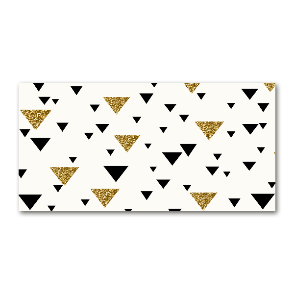 Foto glasbild Dreieckshintergrund