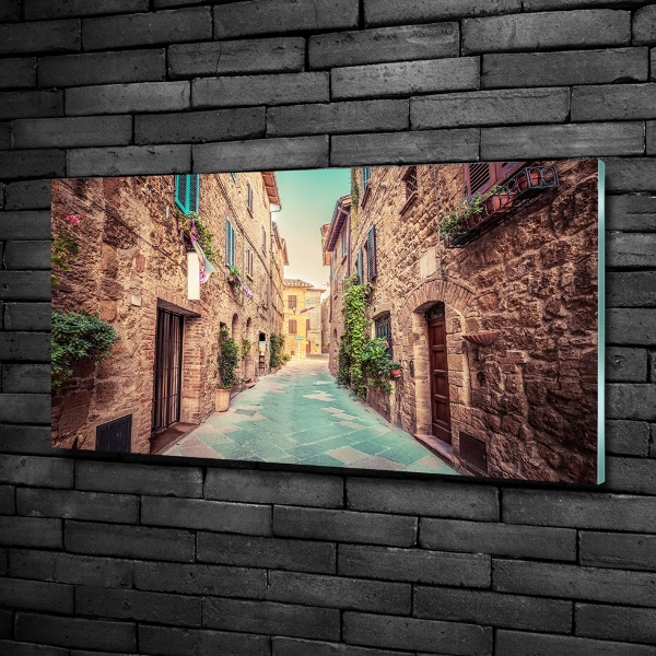 Glasbild Italienische Straßen