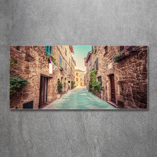 Glasbild Italienische Straßen