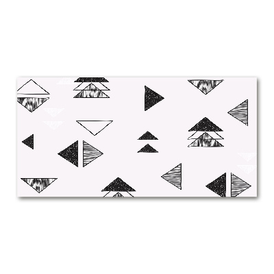 Glasbild Dreieckshintergrund