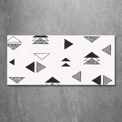 Glasbild Dreieckshintergrund