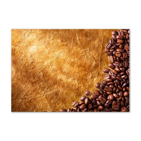 Glasbild Kaffeebohnen