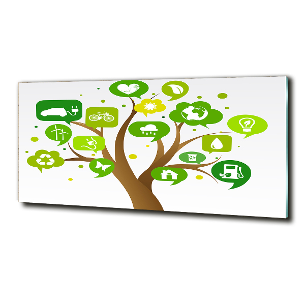 Bild auf glas Ökologischer Baum