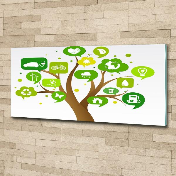 Bild auf glas Ökologischer Baum