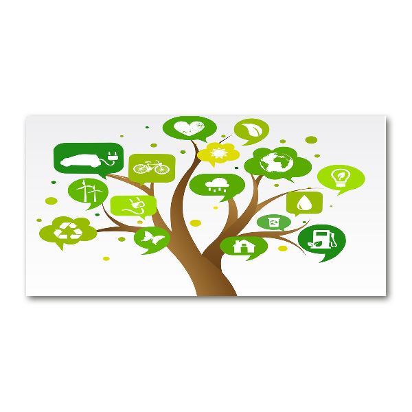 Bild auf glas Ökologischer Baum