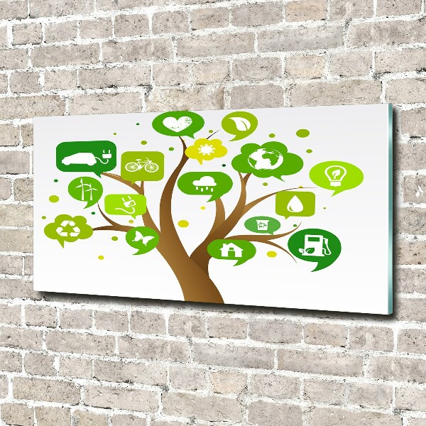 Bild auf glas Ökologischer Baum